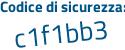 Il Codice di sicurezza è 881 segue 57db il tutto attaccato senza spazi
