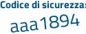 Il Codice di sicurezza è 913b7 continua con 89 il tutto attaccato senza spazi