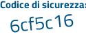 Il Codice di sicurezza è 336bdc5 il tutto attaccato senza spazi