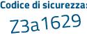 Il Codice di sicurezza è 7eZ86Ze il tutto attaccato senza spazi