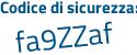 Il Codice di sicurezza è 24859e2 il tutto attaccato senza spazi