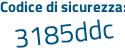 Il Codice di sicurezza è 24fcZ poi 26 il tutto attaccato senza spazi
