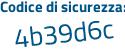 Il Codice di sicurezza è aed499f il tutto attaccato senza spazi