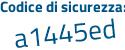 Il Codice di sicurezza è 3eb23f3 il tutto attaccato senza spazi