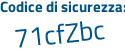Il Codice di sicurezza è 355 segue c9ac il tutto attaccato senza spazi