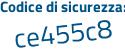 Il Codice di sicurezza è 66d945Z il tutto attaccato senza spazi
