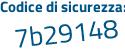 Il Codice di sicurezza è 9c segue 3df46 il tutto attaccato senza spazi