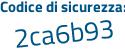 Il Codice di sicurezza è 53 poi 1Zae2 il tutto attaccato senza spazi