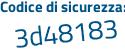 Il Codice di sicurezza è 123f segue b64 il tutto attaccato senza spazi