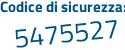 Il Codice di sicurezza è 59 continua con d64d1 il tutto attaccato senza spazi