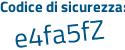 Il Codice di sicurezza è a poi 1bf5f9 il tutto attaccato senza spazi