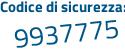 Il Codice di sicurezza è 6d42 poi 248 il tutto attaccato senza spazi