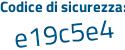 Il Codice di sicurezza è 8c9d segue d65 il tutto attaccato senza spazi