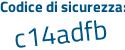 Il Codice di sicurezza è 6 segue 29771f il tutto attaccato senza spazi