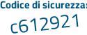 Il Codice di sicurezza è d8aa3 poi bb il tutto attaccato senza spazi