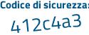 Il Codice di sicurezza è 3ca5c5d il tutto attaccato senza spazi