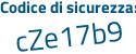 Il Codice di sicurezza è f9956fb il tutto attaccato senza spazi