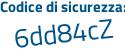 Il Codice di sicurezza è f94a segue 6ba il tutto attaccato senza spazi