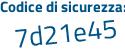 Il Codice di sicurezza è f9ef849 il tutto attaccato senza spazi