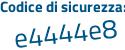 Il Codice di sicurezza è 77341 segue 12 il tutto attaccato senza spazi