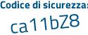 Il Codice di sicurezza è f7Z36 poi 4Z il tutto attaccato senza spazi