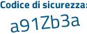 Il Codice di sicurezza è Zeb63 segue Z8 il tutto attaccato senza spazi