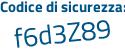 Il Codice di sicurezza è 9 segue 6eZ2Zb il tutto attaccato senza spazi