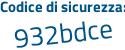 Il Codice di sicurezza è 51a poi Zd14 il tutto attaccato senza spazi