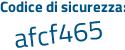 Il Codice di sicurezza è cf58c segue b4 il tutto attaccato senza spazi