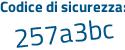 Il Codice di sicurezza è e poi c87c34 il tutto attaccato senza spazi