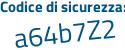 Il Codice di sicurezza è eec4d segue 48 il tutto attaccato senza spazi