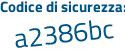 Il Codice di sicurezza è db16 segue Z86 il tutto attaccato senza spazi
