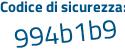 Il Codice di sicurezza è d segue c9823f il tutto attaccato senza spazi