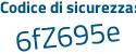 Il Codice di sicurezza è 3eb segue 2745 il tutto attaccato senza spazi