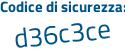 Il Codice di sicurezza è ced continua con 5Za2 il tutto attaccato senza spazi