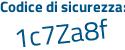 Il Codice di sicurezza è 267 poi c999 il tutto attaccato senza spazi