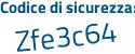 Il Codice di sicurezza è a5781Za il tutto attaccato senza spazi