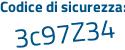 Il Codice di sicurezza è c85c8 segue 77 il tutto attaccato senza spazi