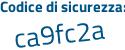 Il Codice di sicurezza è 859 poi cc41 il tutto attaccato senza spazi