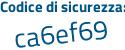 Il Codice di sicurezza è 8cZ continua con 261c il tutto attaccato senza spazi