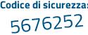 Il Codice di sicurezza è 2666dda il tutto attaccato senza spazi