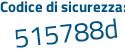 Il Codice di sicurezza è cZaZ poi b54 il tutto attaccato senza spazi