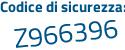 Il Codice di sicurezza è f continua con 83644a il tutto attaccato senza spazi
