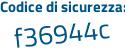 Il Codice di sicurezza è 54Z344c il tutto attaccato senza spazi