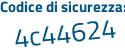 Il Codice di sicurezza è 27653 continua con 6c il tutto attaccato senza spazi