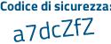 Il Codice di sicurezza è 82cd poi ZZ3 il tutto attaccato senza spazi