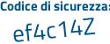 Il Codice di sicurezza è 3f74da7 il tutto attaccato senza spazi