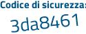 Il Codice di sicurezza è 79 segue e3d82 il tutto attaccato senza spazi