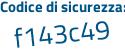Il Codice di sicurezza è 18f segue cced il tutto attaccato senza spazi