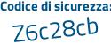 Il Codice di sicurezza è 6 poi 538112 il tutto attaccato senza spazi